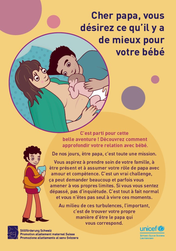 Cher papa, vous désirez ce qu'il y a de mieux pour votre bébé - Brochure